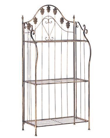 Meuble de rangement VISANO Métal 123 cm 59 cm Noir