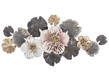 Décoration murale Fleur MOLYBDENIUM Métal 60 cm Multicolore