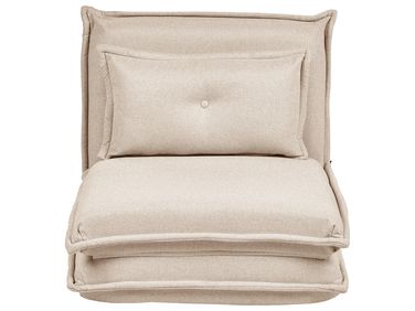 Fauteuil convertible DELLEN Tissu Beige