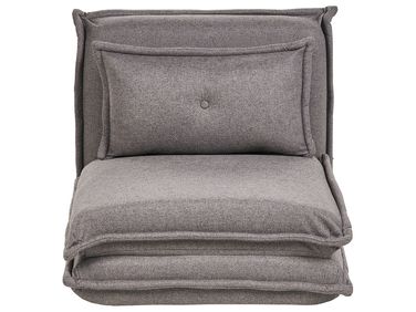 Fauteuil convertible DELLEN Tissu Gris foncé