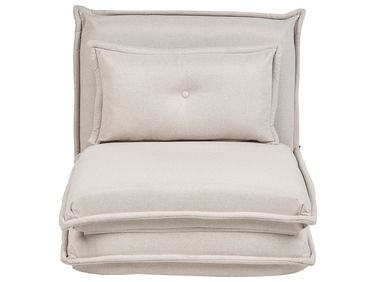 Fauteuil convertible DELLEN Tissu Blanc cassé