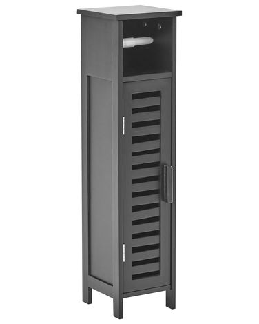 Toilet Paper Cabinet OLATHE Bamboo Black