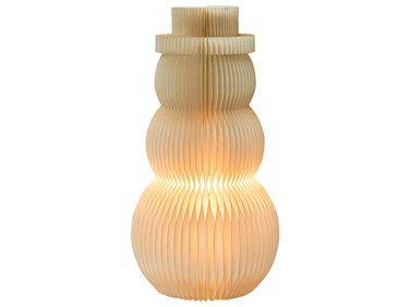 Christmas Decoration Table Lamp BANGA Snowman 51 cm Beige
