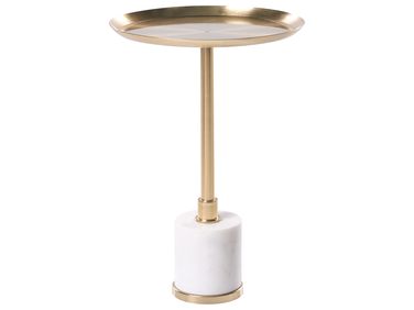 Bijzettafel CAMELO Metaal Wit marmer