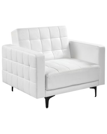 Armchair ABERDEEN Faux Leather White