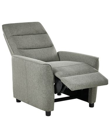 Recliner Chair SANDE with Footrest Fabric Light Green