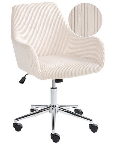Bureaustoel WELLSTON Corduroy Lichtbeige