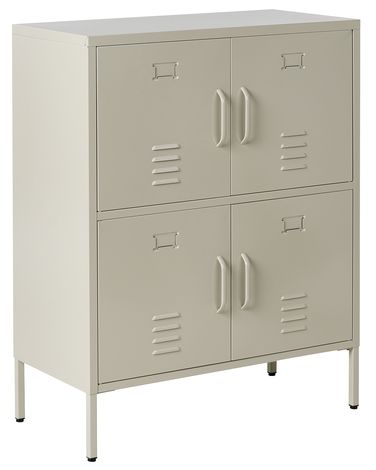 Meuble de rangement HOLBECK Métal Beige clair