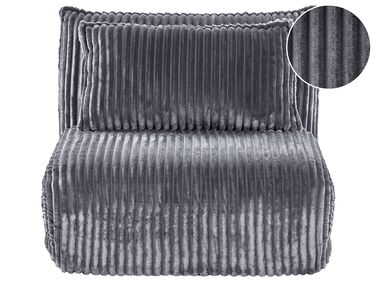 Single Sofa Bed LYSEKIL Corduroy Grey