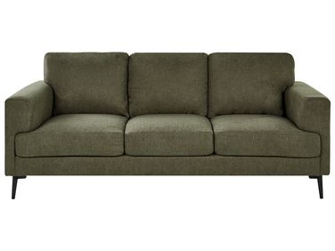 Sofa 3 Seater LOUSTO Fabric Green