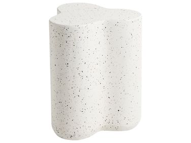 Bijzettafel TELLARO 32 cm 37 cm Terrazzo-effect Wit terrazzo