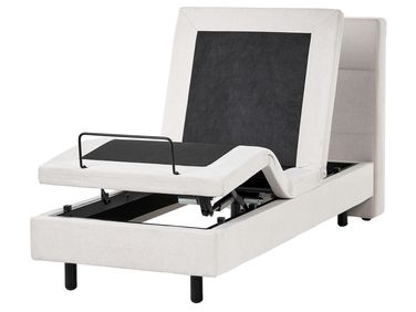 Adjustable Bed Fabric VICEROY 90 x 200 cm (EU Single) Light Beige