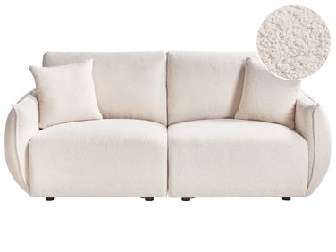 Modular Sofa 2 Seater MESNALI Boucle Off-White