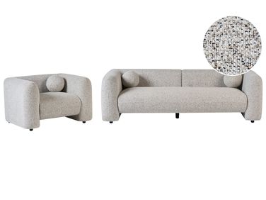 Living Room Set 4 Seater LEIREN Beige