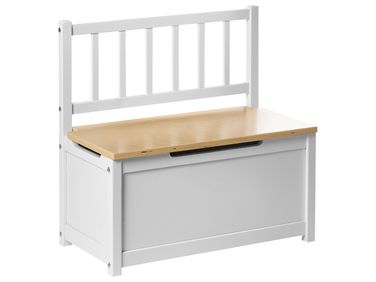 Banc de rangement BERRIMA Bois de pin Marron clair/blanc