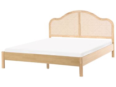 Bed HOUNOUX 180 x 200 cm (Super King Size) Light Brown