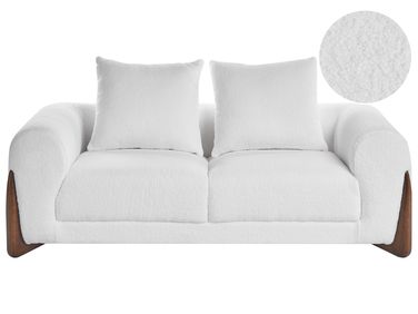 Sofa 2 Seater VINLIDEN Boucle White