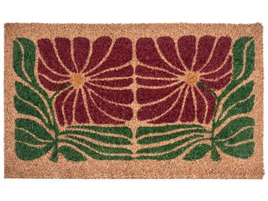 Doormat TANALIAN Multicolour 45 x 75 cm Flower Coir