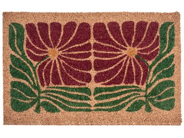 Deurmat TANALIAN Meerkleurig 50 x 80 cm Bloem Kokos