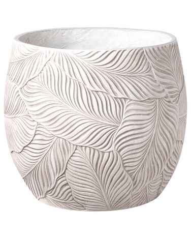 Bloempot BAIYUN 47 cm Lichtbeige