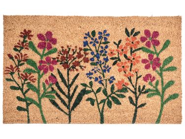 Doormat TEKKONA Natural 45 x 75 cm Flower Coir