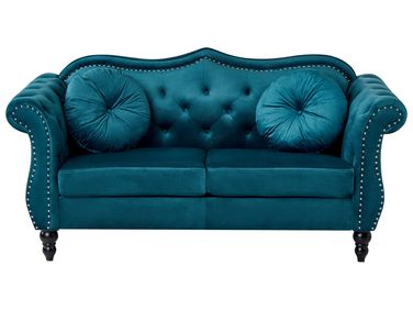 Sofa 2 Seater SKIEN Velvet Teal