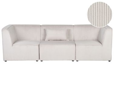 Modular Sofa 3 Seater LEMVIG Corduroy Beige