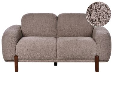 Sofa 2 Seater ODNES Boucle Taupe