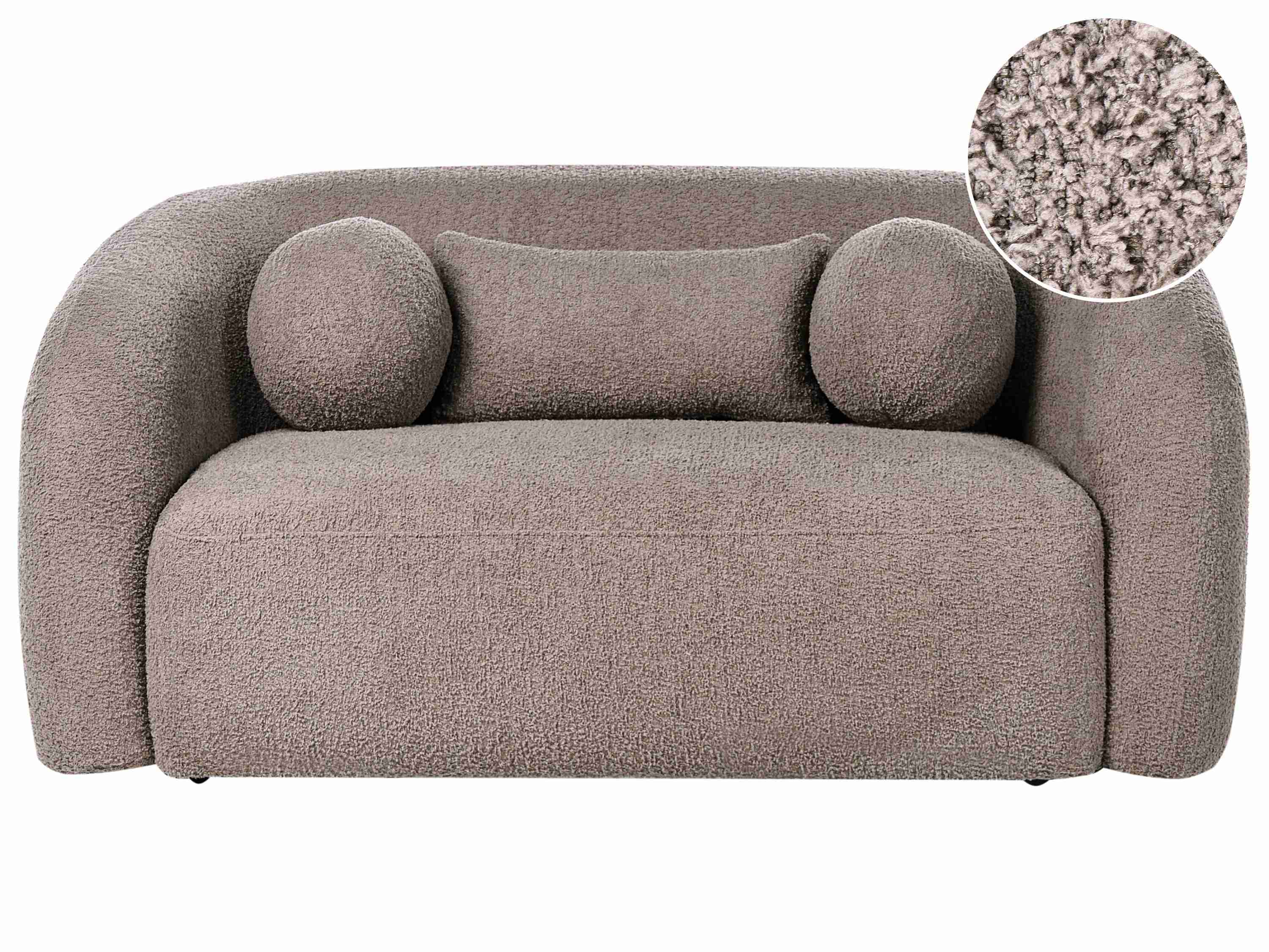 Sofa 2 Seater EGEDAAL Boucle Taupe