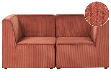 Sofa 2 Seater LEMVIG Corduroy Golden Brown