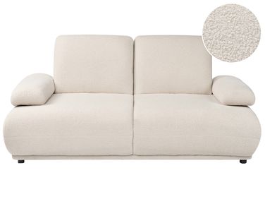 Canapé 2 places NACKA Bouclé Blanc cassé