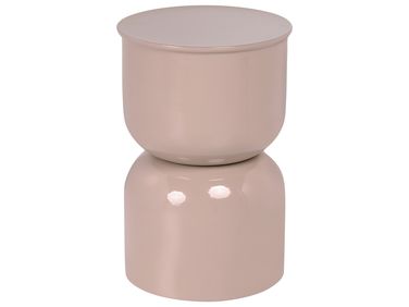 Side Table LETTA Metal Light Beige