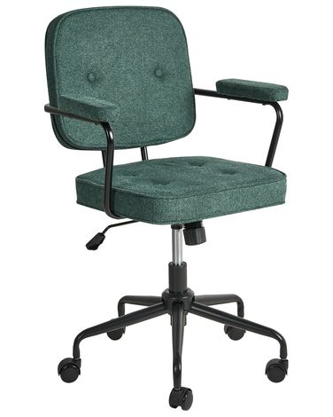 Chaise de bureau PAWNEE Tissu Vert foncé