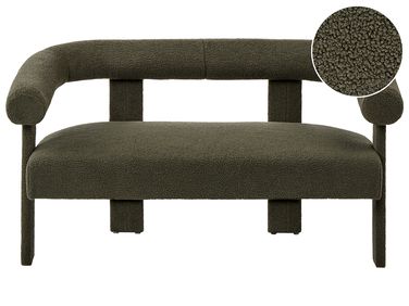 Sofa 2 Seater ILBRO Boucle Dark Green