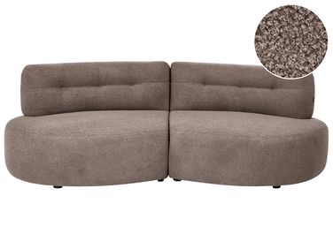 Bank 3-zits LAERDAL Bouclé Taupe