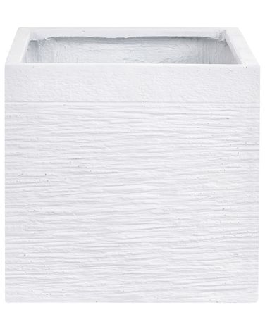Cache-pot PAROS 30 cm Blanc