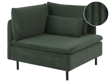 Corner Seat EGERIS Corduroy Dark Green