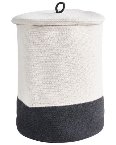 Basket SILOPI Cotton White/ Dark Grey