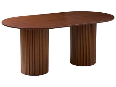 Eettafel SHERIDAN Donker essenhout 180 cm 100 cm