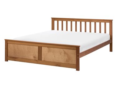 Bed Dennenhout OLENDON 140 x 200 cm Bruin