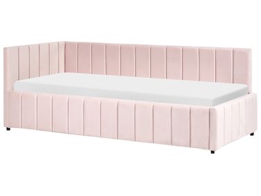 Bedbank Fluweel LISIEUX 90 x 200 cm Pastelroze
