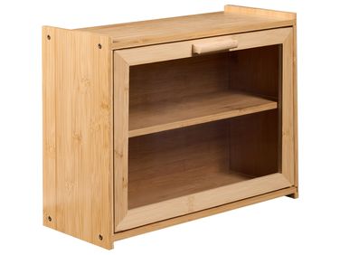 Bread Bin SEIGLE Bamboo Light Brown