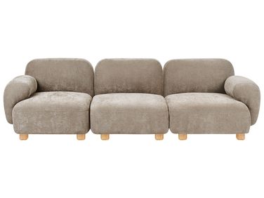Canapé modulable 3 places AMLI Tissu Beige