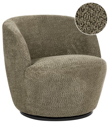 Draaifauteuil KUOLPA Chenille Donkergroen
