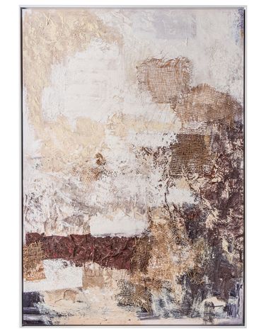 Schilderij DELVIN Abstract motief Bruin