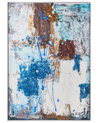 Schilderij OMAGH Abstract motief Blauw