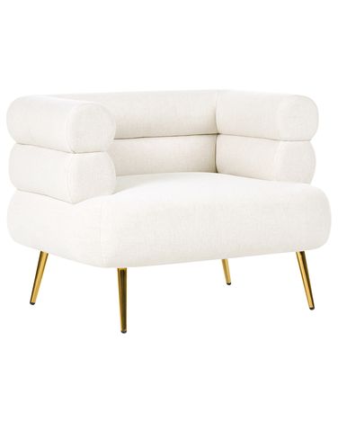 Fauteuil BOVIK Stof Gebroken wit