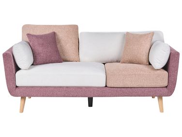 Canapé 3 places BOLGA Tissu Rose