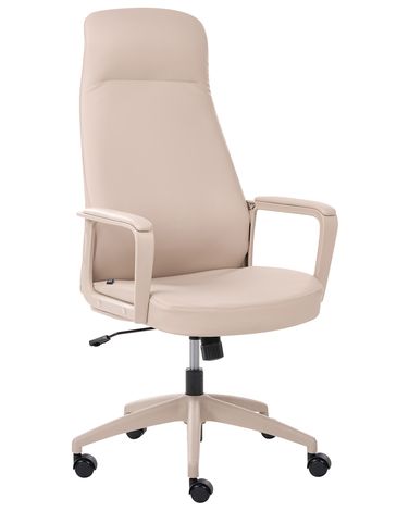 Executive Chair ARDOUR Faux Leather Beige