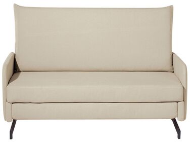 Sofa Bed 2 Seater BELFAST Fabric Beige